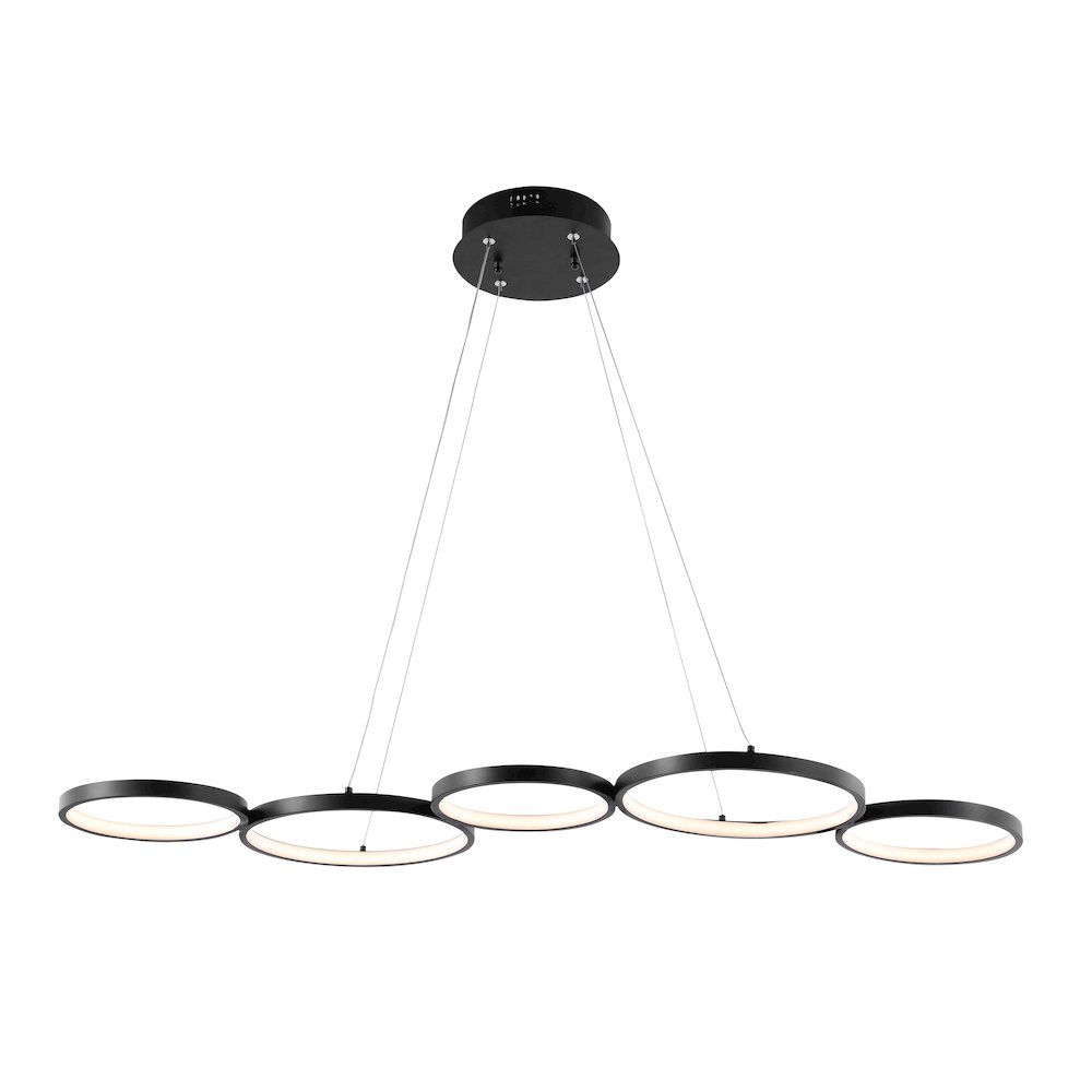 Roman Bohemian Coastal Iron Linear Integrated LED Pendant. Picture 7