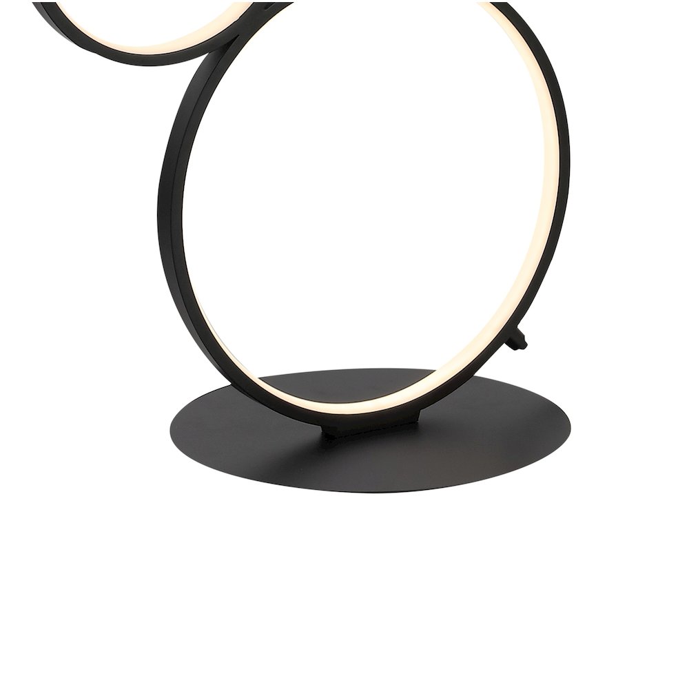 Pluto Stacked Circles Contemporary Modern Ironaluminum Integrated Led Floor Lamp. Picture 4