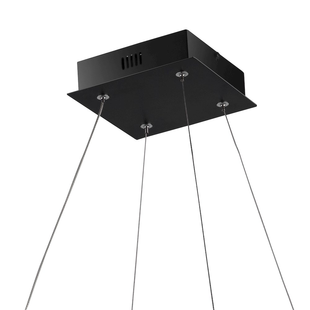 Baxter Modern Contemporary Aluminum Integrated Led Hoop Pendant. Picture 4