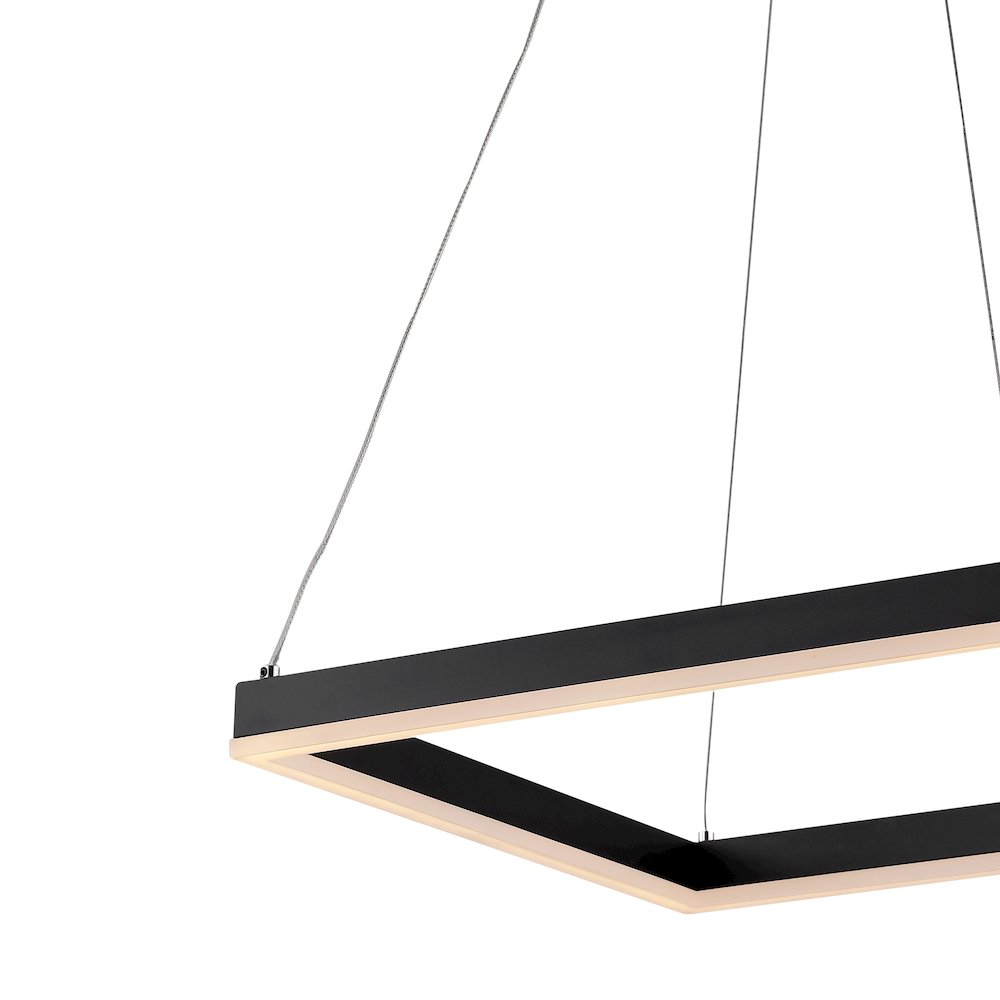 Baxter Modern Contemporary Aluminum Integrated Led Hoop Pendant. Picture 3
