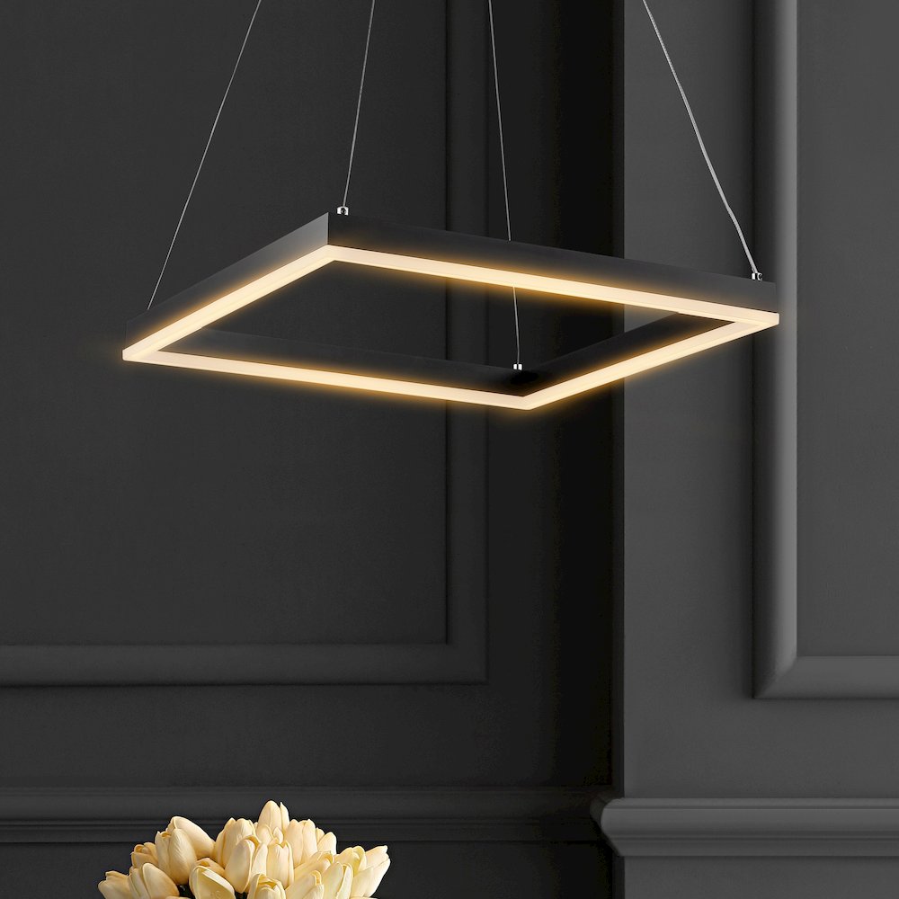 Baxter Modern Contemporary Aluminum Integrated Led Hoop Pendant. Picture 9