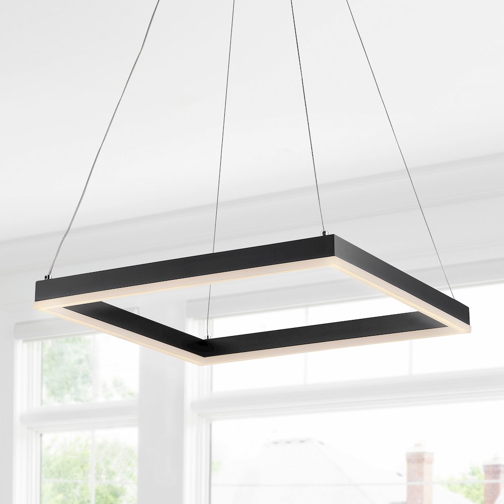 Baxter Modern Contemporary Aluminum Integrated Led Hoop Pendant. Picture 10