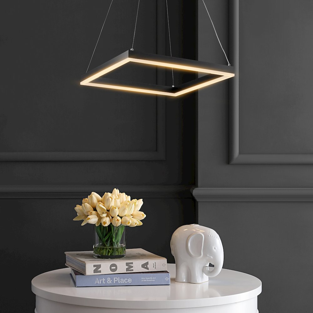 Baxter Modern Contemporary Aluminum Integrated Led Hoop Pendant. Picture 5