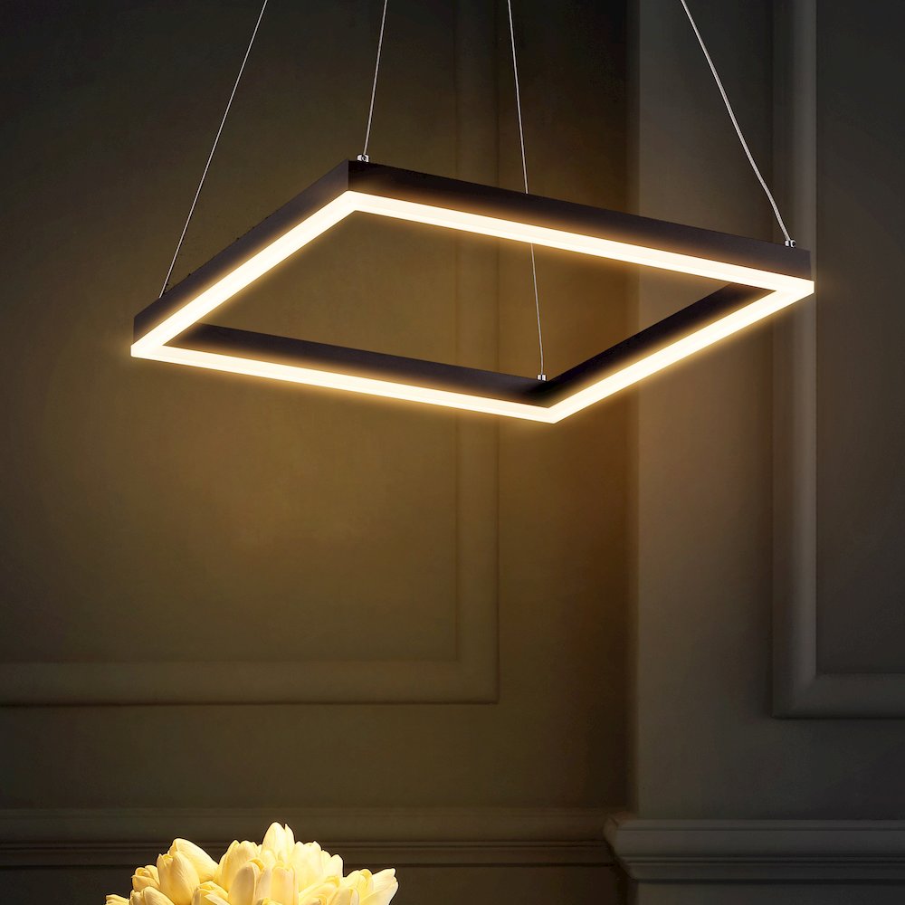 Baxter Modern Contemporary Aluminum Integrated Led Hoop Pendant. Picture 7