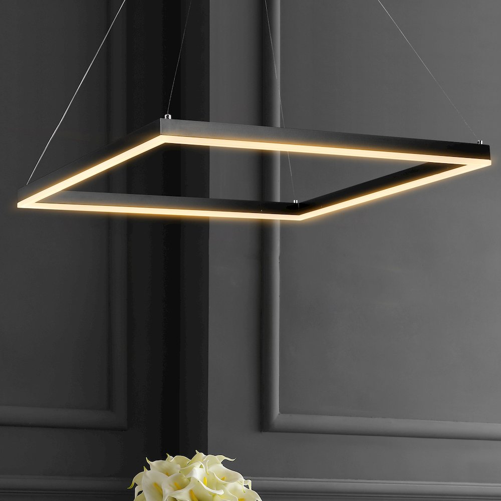 Baxter Modern Contemporary Aluminum Integrated Led Hoop Pendant. Picture 9