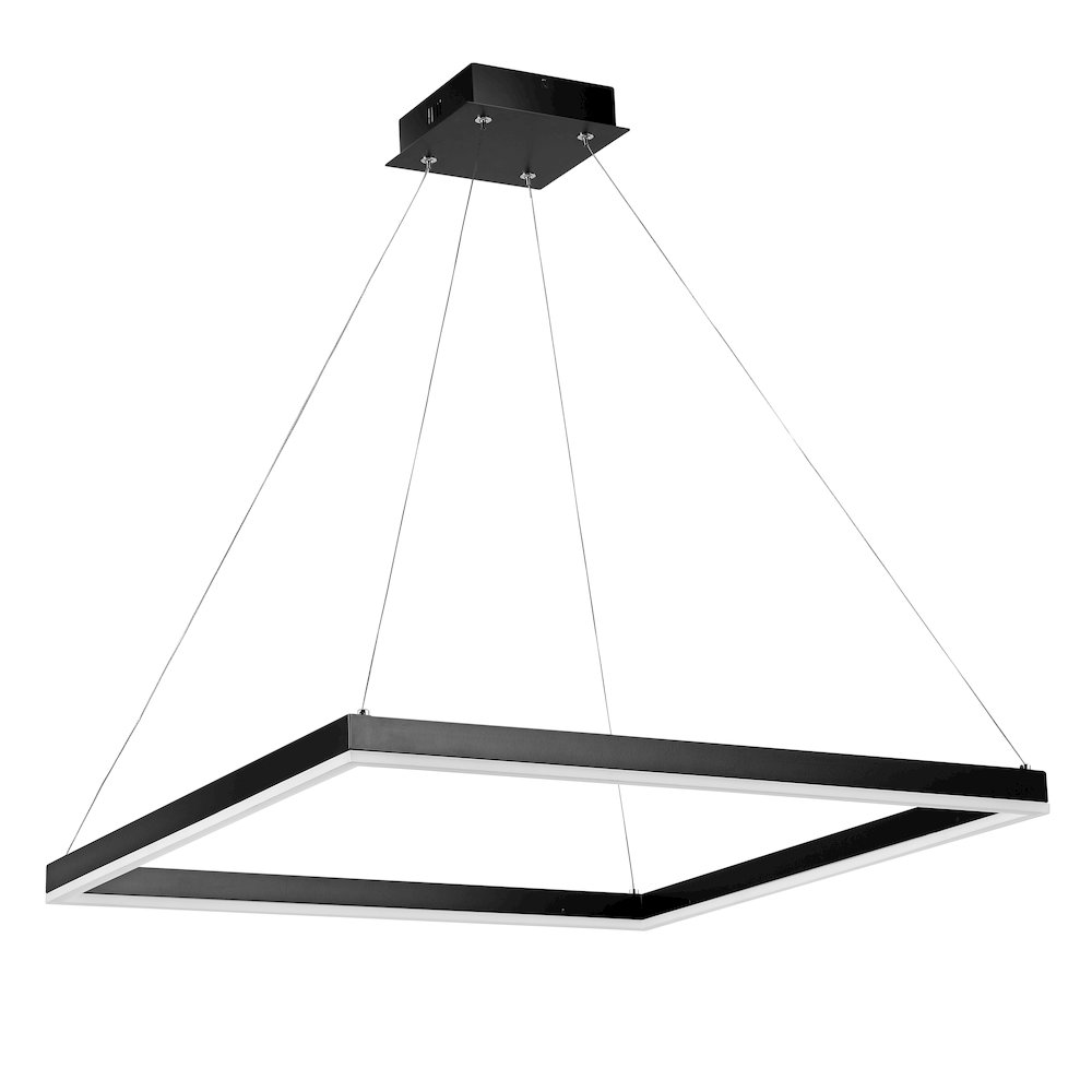 Baxter Modern Contemporary Aluminum Integrated Led Hoop Pendant. Picture 1