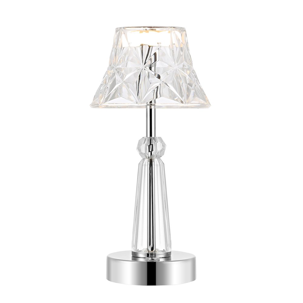 Madelyn Bohemian Classic Acrylic Rechargeable Integrated Led Table Lamp. Picture 7