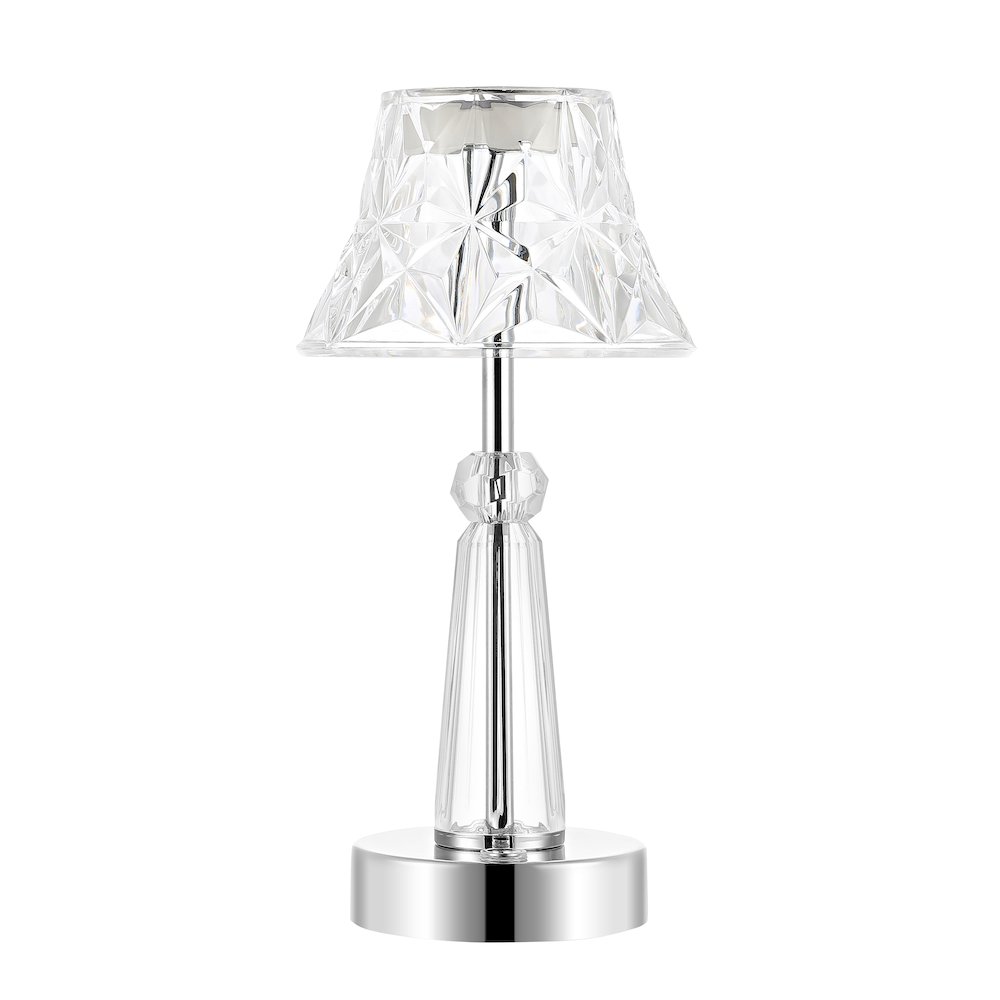 Madelyn Bohemian Classic Acrylic Rechargeable Integrated Led Table Lamp. Picture 1