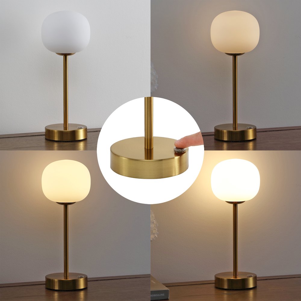 Natalia Modern Minimalist Iron Rechargeable Integrated Led Table Lamp. Picture 4