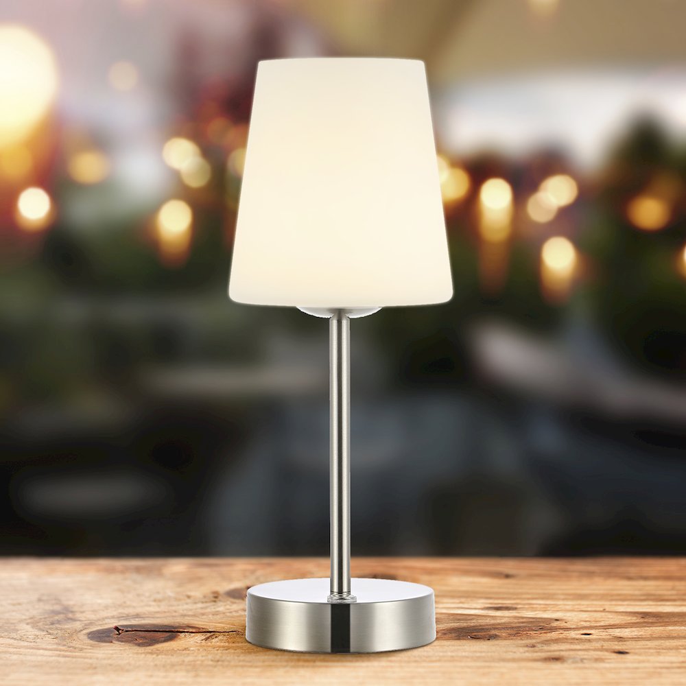 Carson Modern Minimalist Iron Rechargeable Integrated Led Table Lamp. Picture 9