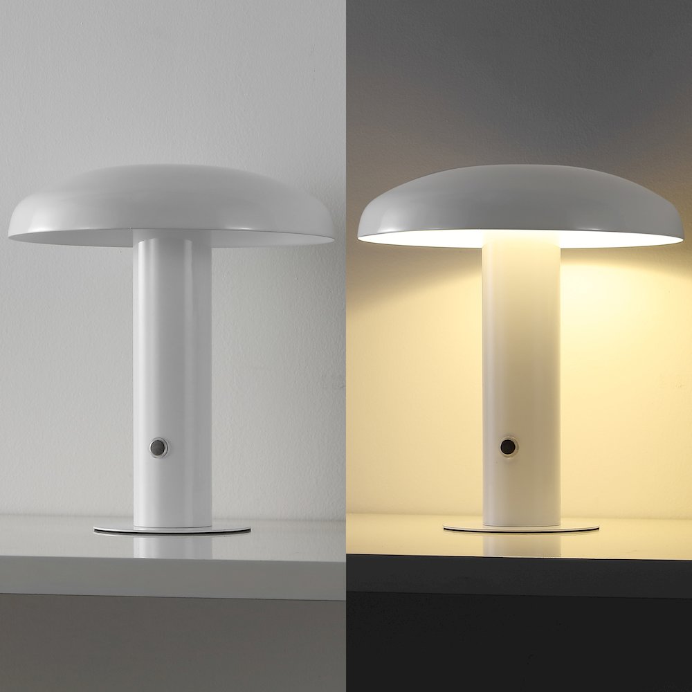 Bohemian Rechargeablecordless Iron Integrated Led Mushroom Table Lamp. Picture 11
