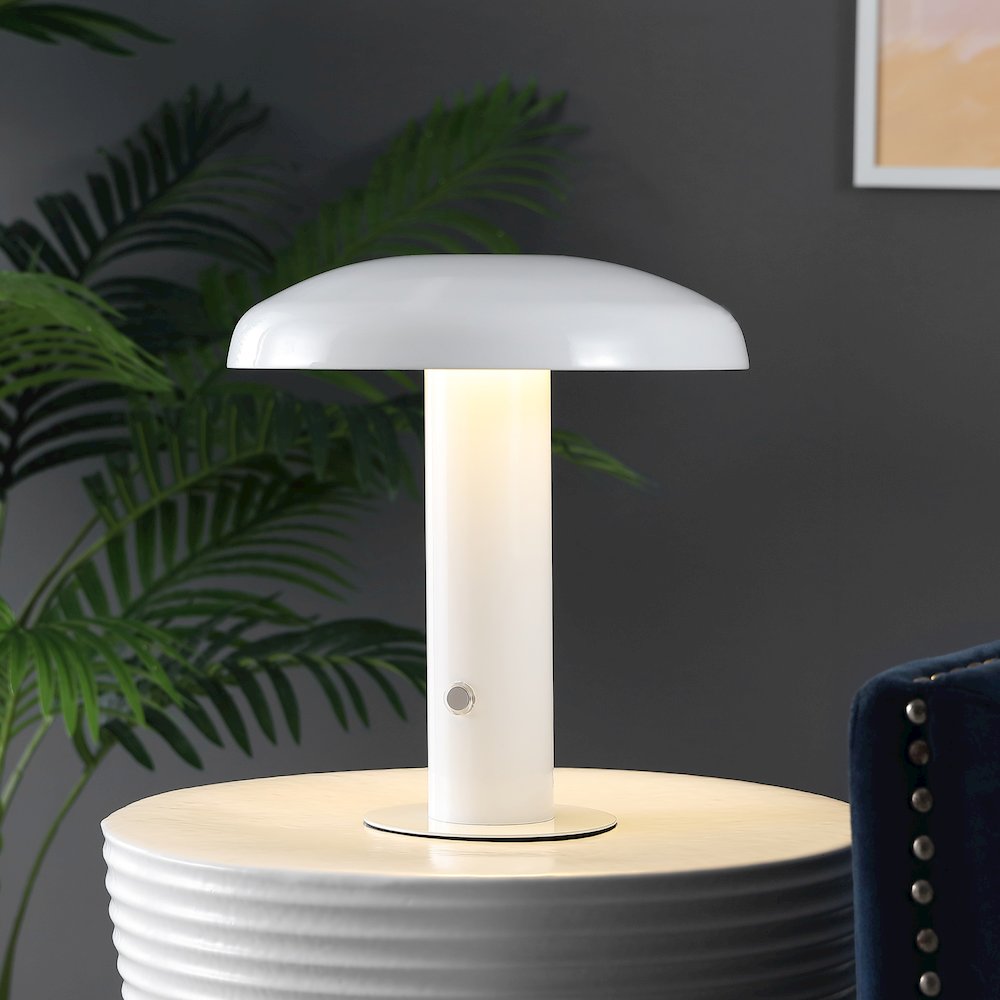 Bohemian Rechargeablecordless Iron Integrated Led Mushroom Table Lamp. Picture 8