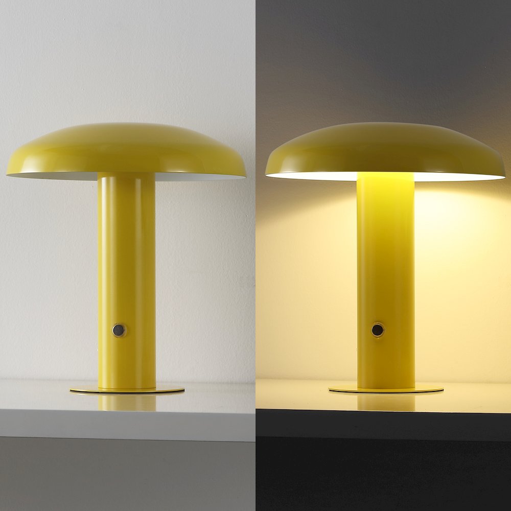 Bohemian Rechargeablecordless Iron Integrated Led Mushroom Table Lamp. Picture 11