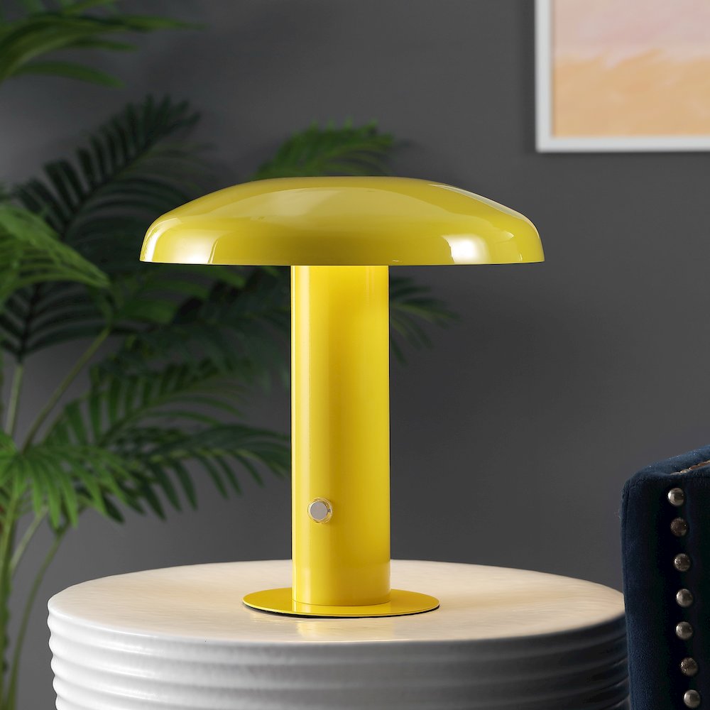 Bohemian Rechargeablecordless Iron Integrated Led Mushroom Table Lamp. Picture 8
