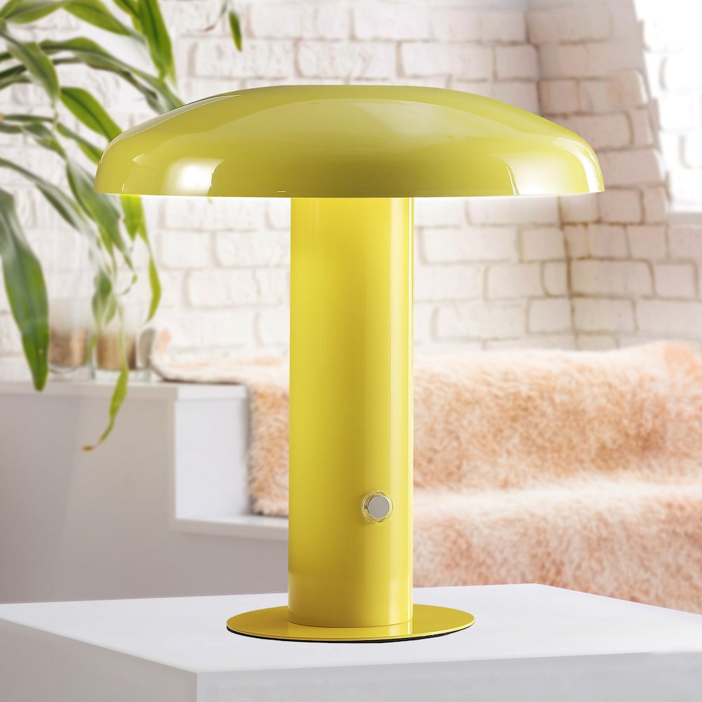Bohemian Rechargeablecordless Iron Integrated Led Mushroom Table Lamp. Picture 12