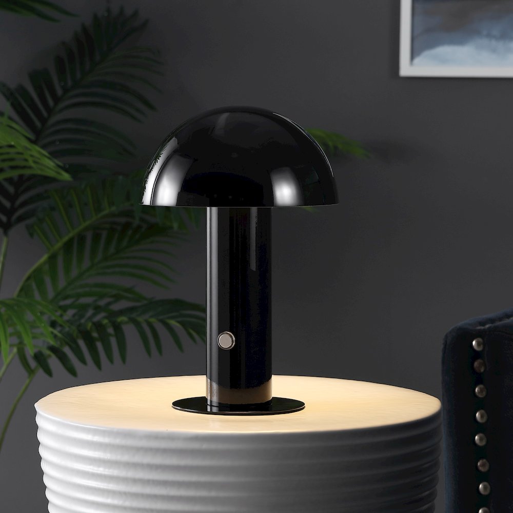 Bohemian Rechargeablecordless Iron Integrated Led Mushroom Table Lamp. Picture 8