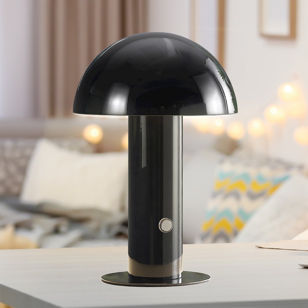 Bohemian Rechargeablecordless Iron Integrated Led Mushroom Table Lamp. Picture 9