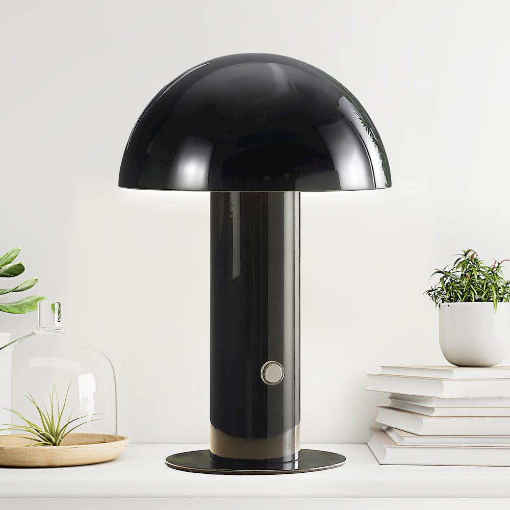 Bohemian Rechargeablecordless Iron Integrated Led Mushroom Table Lamp. Picture 12
