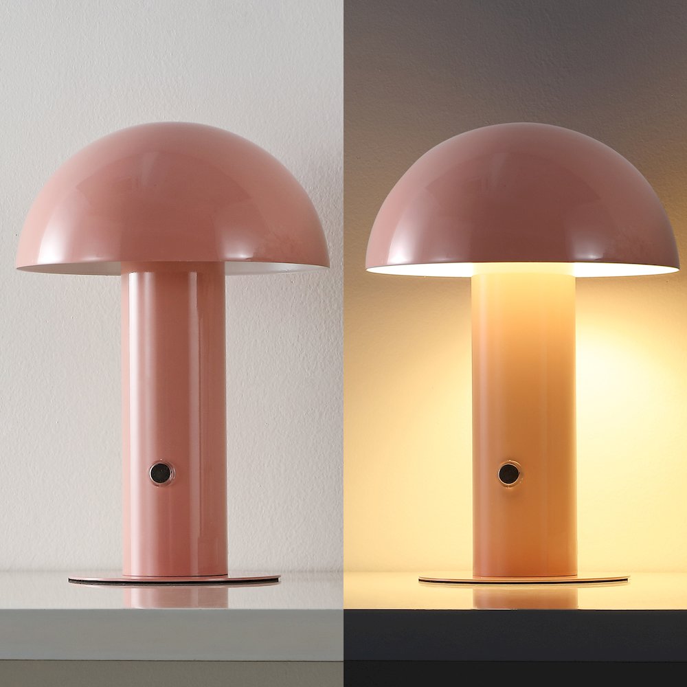Bohemian Rechargeablecordless Iron Integrated Led Mushroom Table Lamp. Picture 11