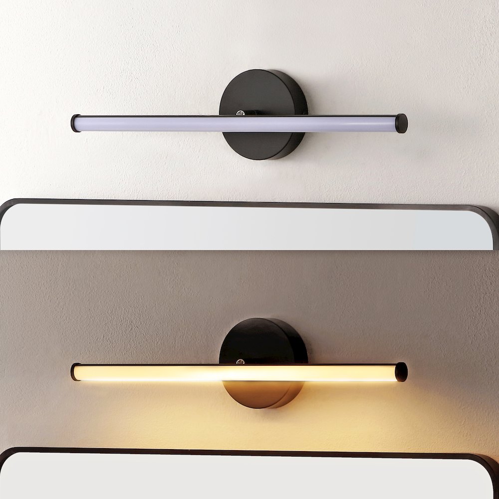 Emerson Modern Industrial Aluminum Integrated Led Vanity Light. Picture 9