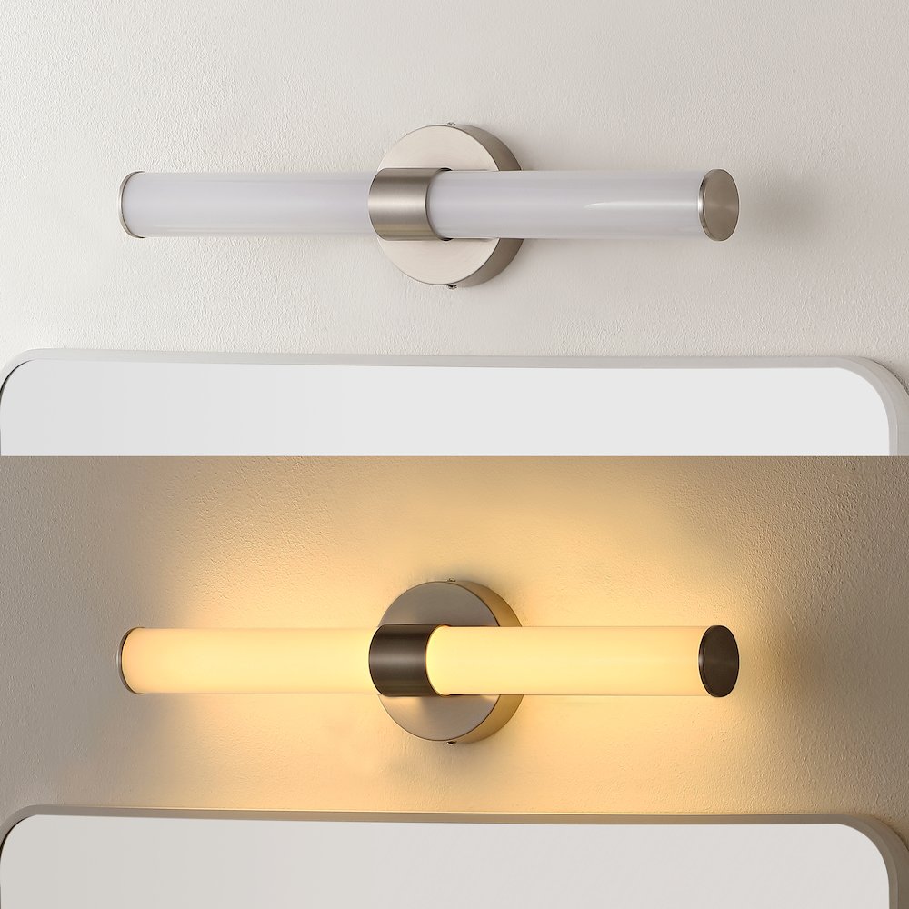 Brooks Industrial Mid Century Iron Integrated Led Vanity Light. Picture 9