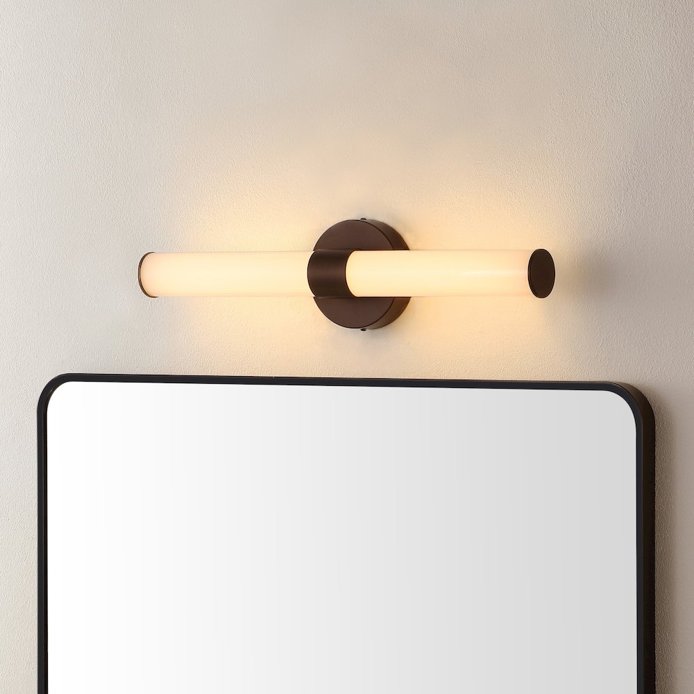 Brooks Industrial Mid Century Iron Integrated Led Vanity Light. Picture 7