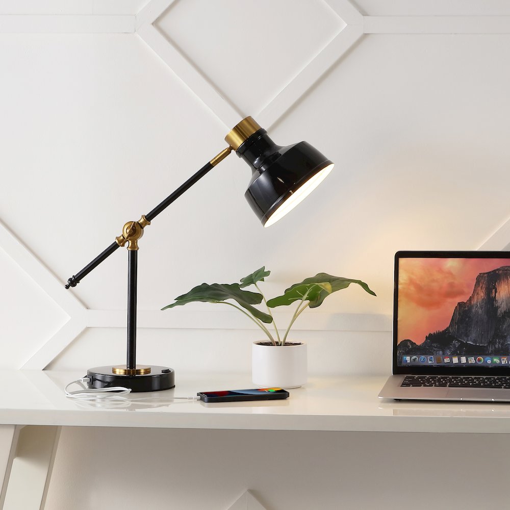 Allegra Classic Farmhouse Adjustable Cantilever Led Task Lamp. Picture 5