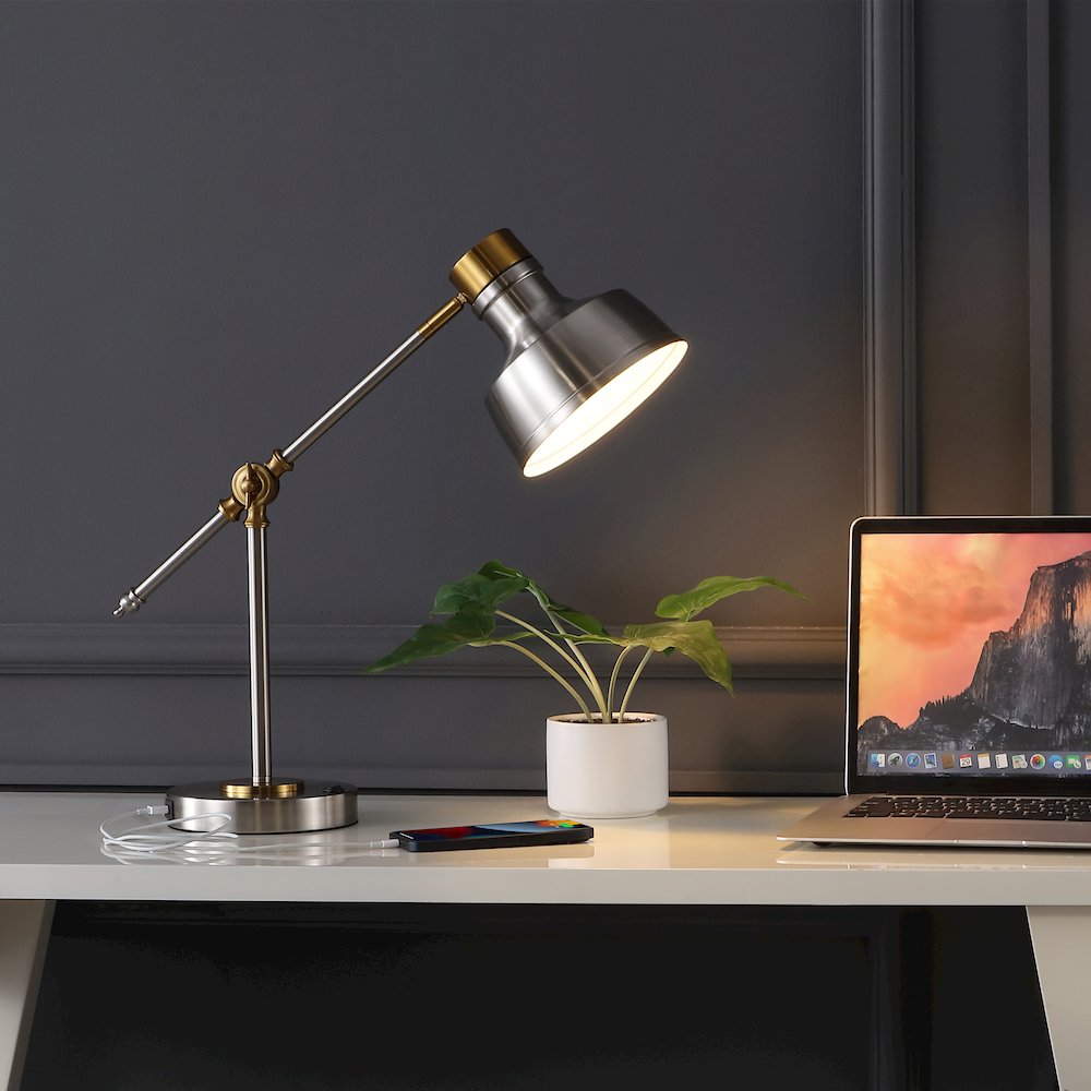 Allegra Classic Farmhouse Adjustable Cantilever Led Task Lamp. Picture 5