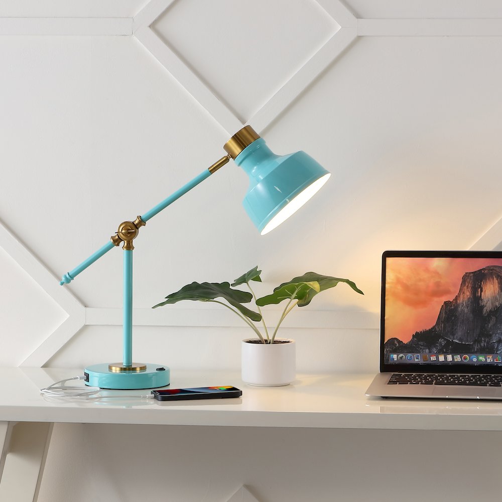 Allegra Classic Farmhouse Adjustable Cantilever Led Task Lamp. Picture 5