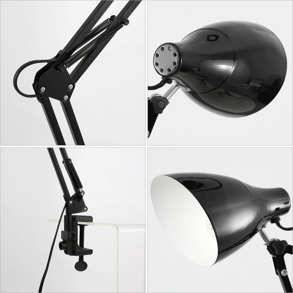 Odile Classic Industrial Adjustable Articulated Clamp On Led Task Lamp. Picture 3