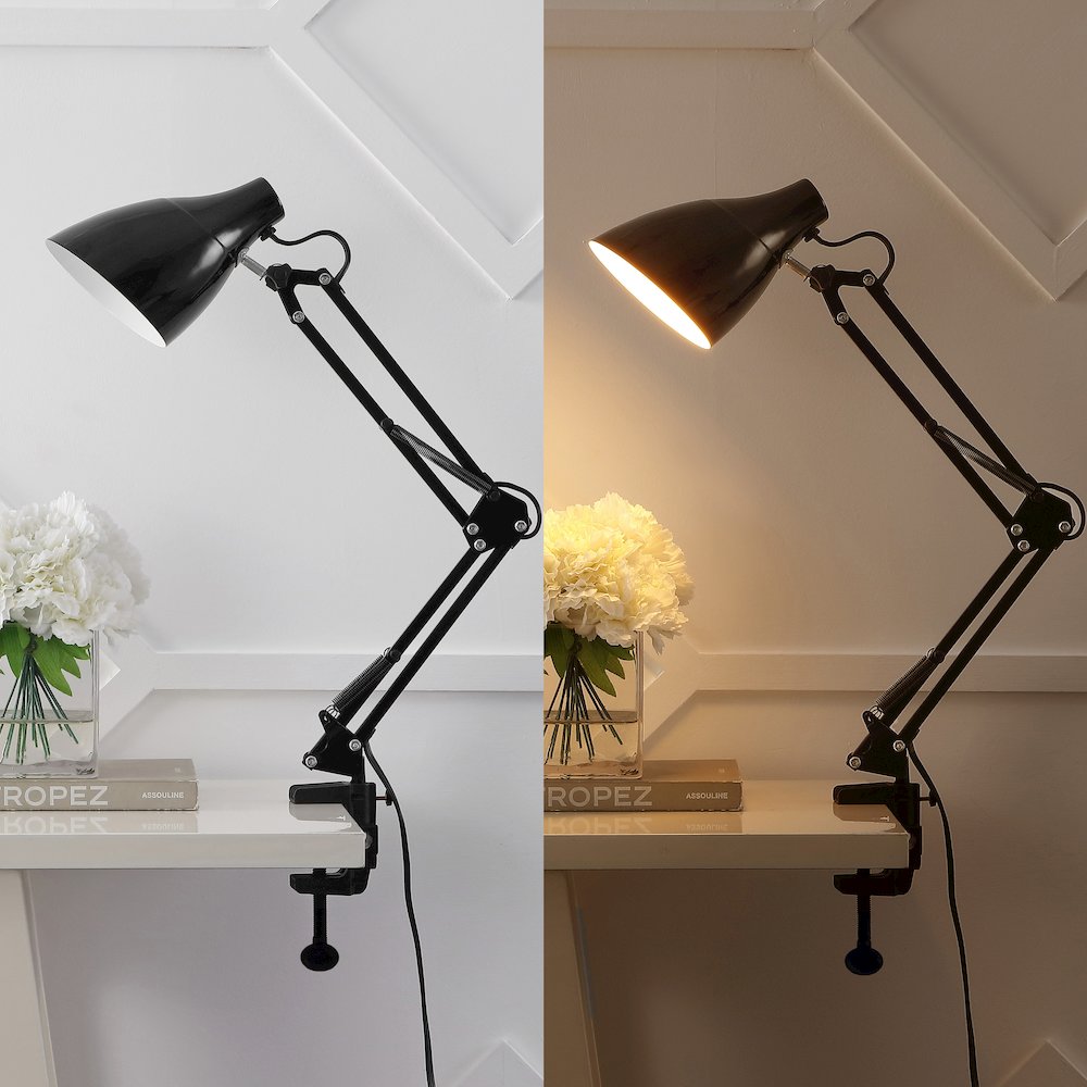 Odile Classic Industrial Adjustable Articulated Clamp On Led Task Lamp. Picture 8