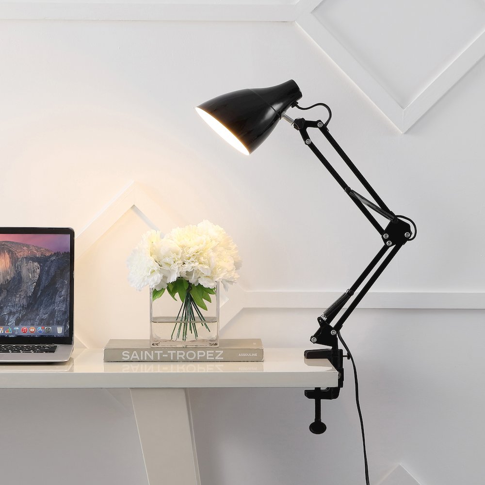 Odile Classic Industrial Adjustable Articulated Clamp On Led Task Lamp. Picture 5