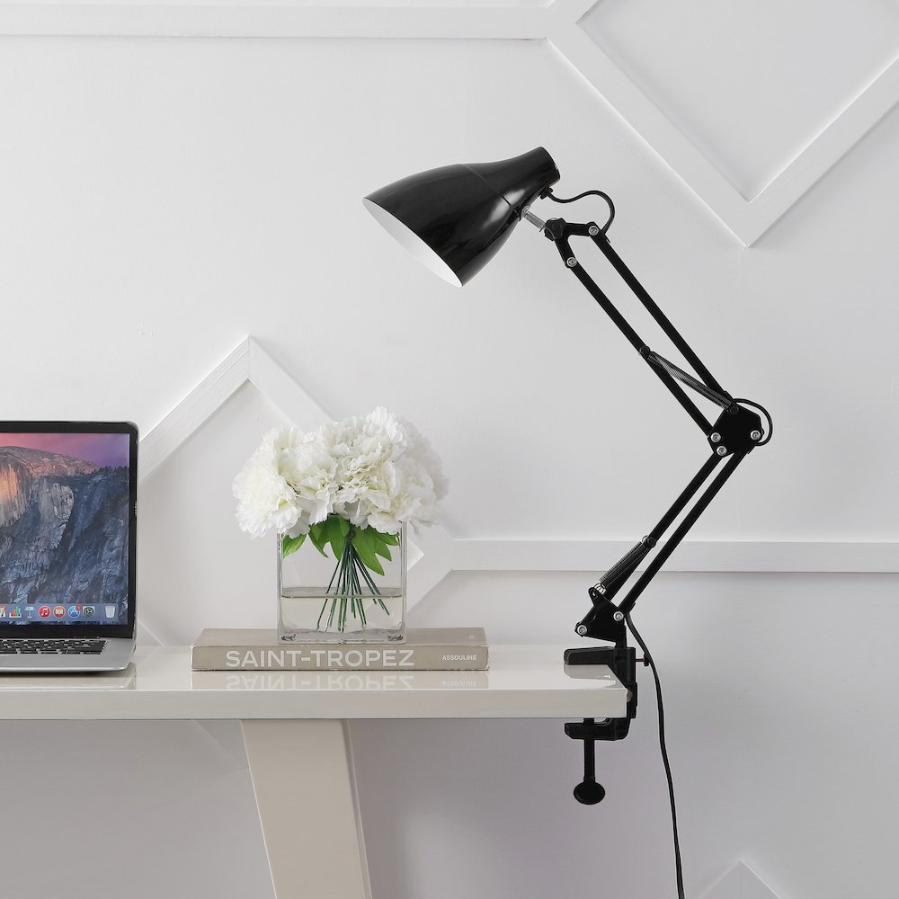 Odile Classic Industrial Adjustable Articulated Clamp On Led Task Lamp. Picture 2