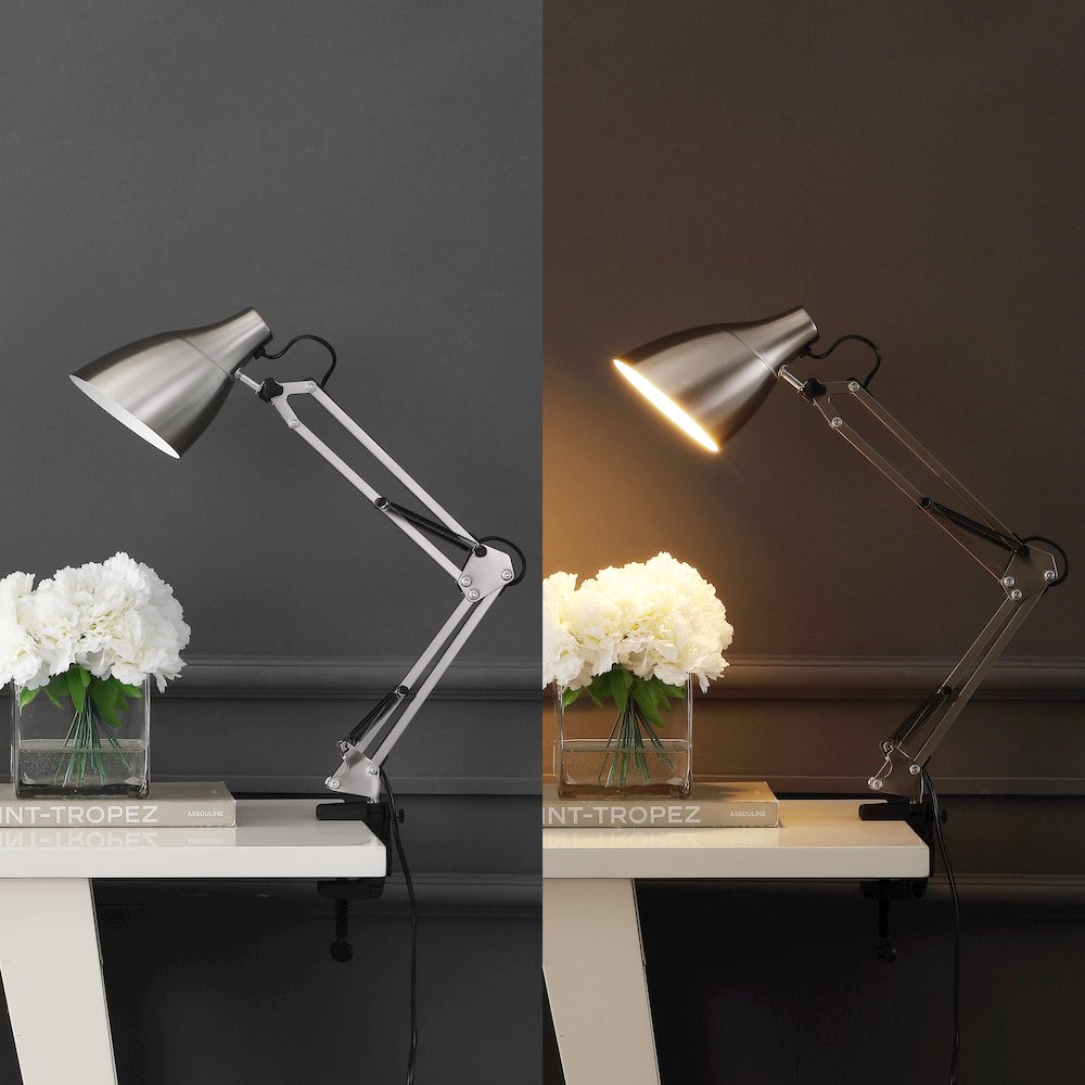 Odile Classic Industrial Adjustable Articulated Clamp On Led Task Lamp. Picture 8