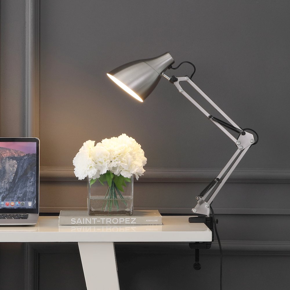 Odile Classic Industrial Adjustable Articulated Clamp On Led Task Lamp. Picture 5