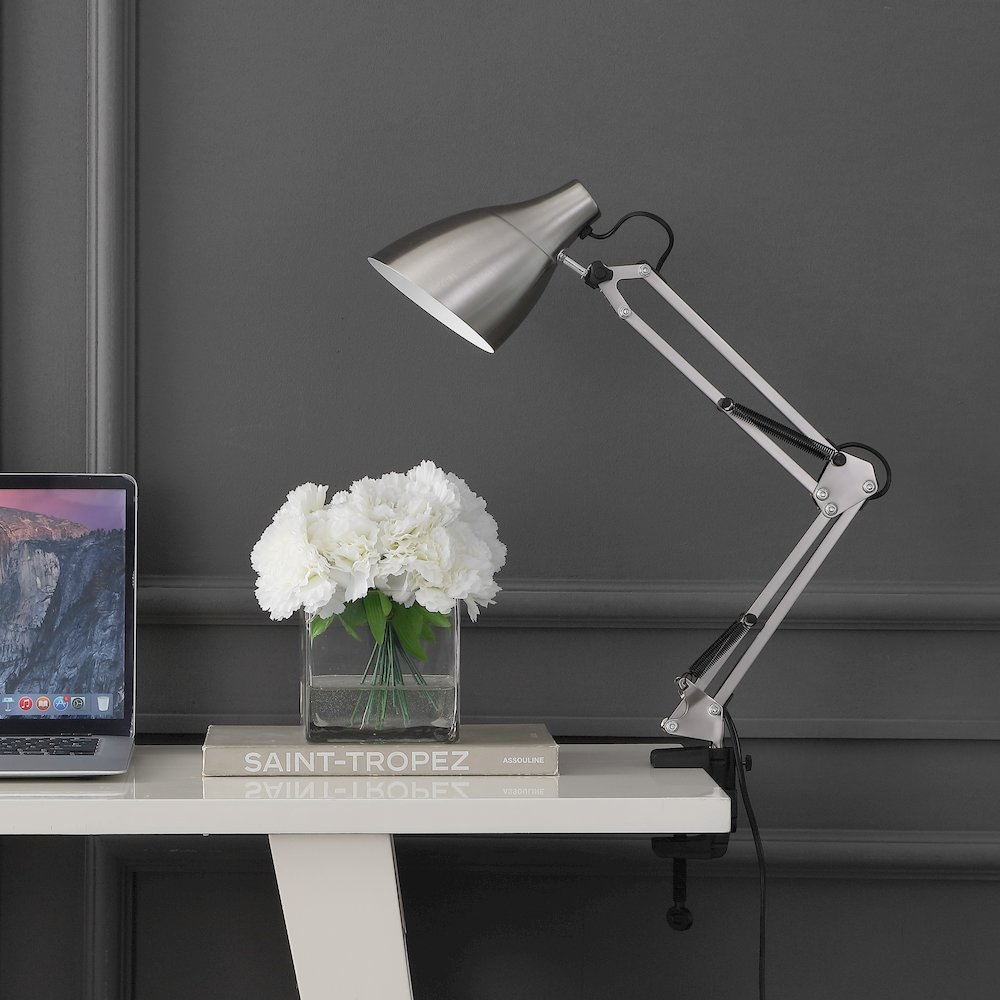 Odile Classic Industrial Adjustable Articulated Clamp On Led Task Lamp. Picture 2
