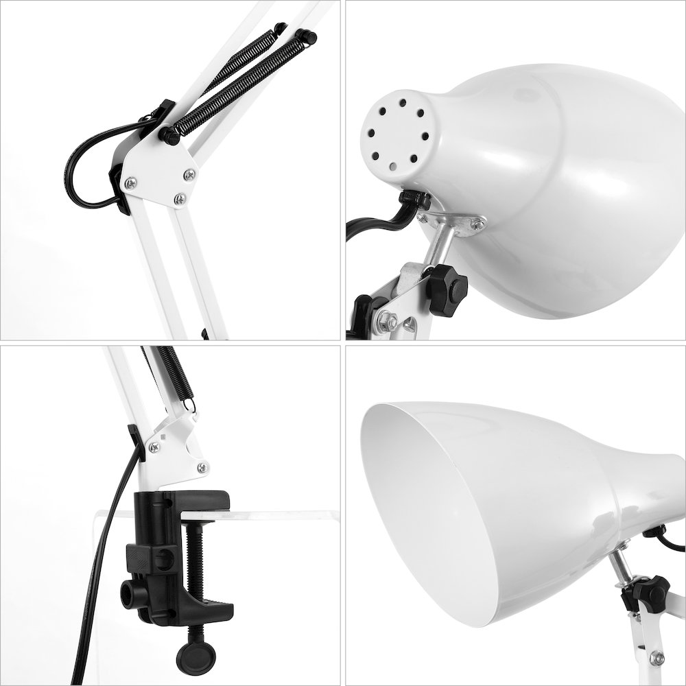 Odile Classic Industrial Adjustable Articulated Clamp On Led Task Lamp. Picture 3