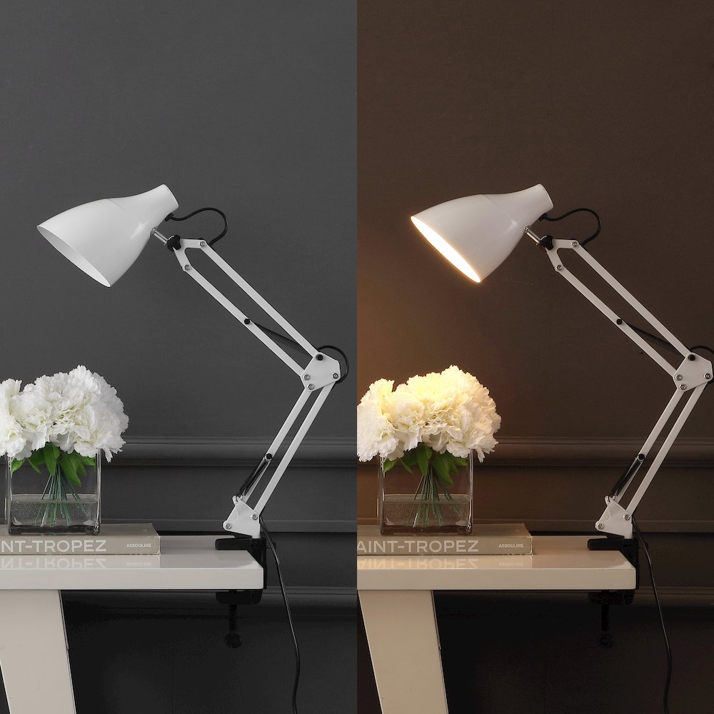 Odile Classic Industrial Adjustable Articulated Clamp On Led Task Lamp. Picture 8