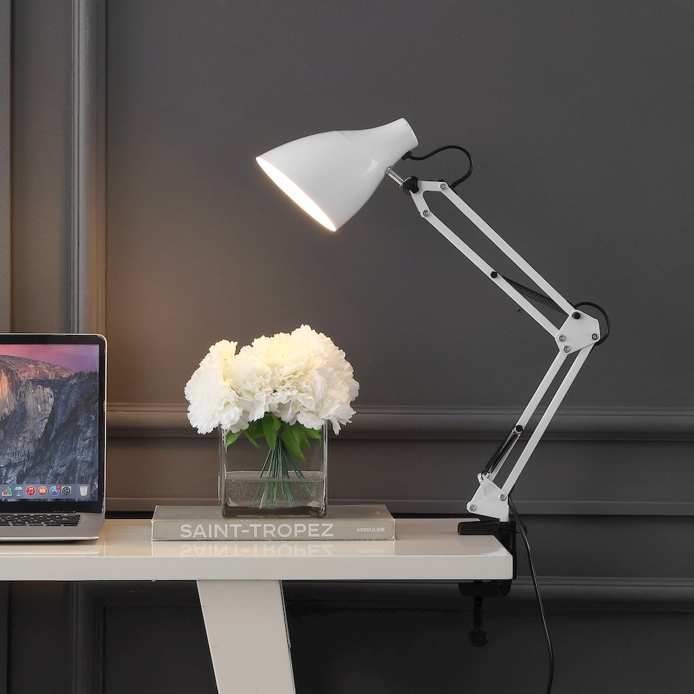 Odile Classic Industrial Adjustable Articulated Clamp On Led Task Lamp. Picture 5