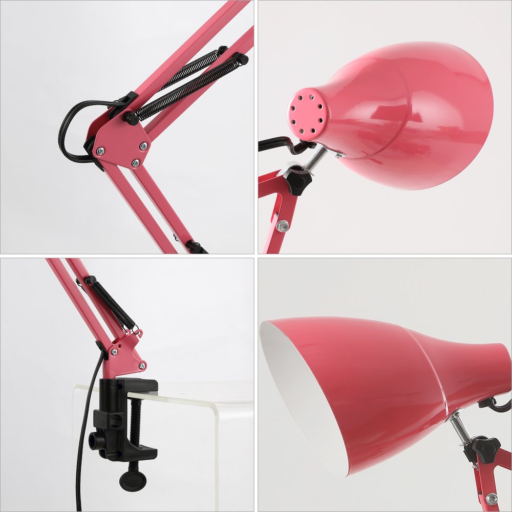 Odile Classic Industrial Adjustable Articulated Clamp On Led Task Lamp. Picture 3