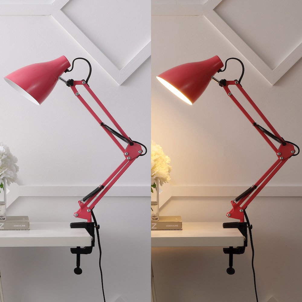 Odile Classic Industrial Adjustable Articulated Clamp On Led Task Lamp. Picture 8