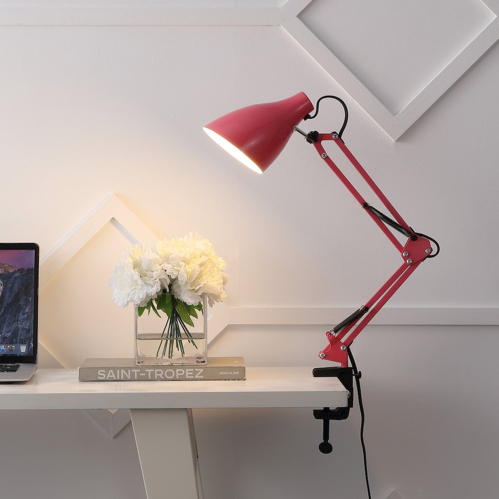 Odile Classic Industrial Adjustable Articulated Clamp On Led Task Lamp. Picture 5