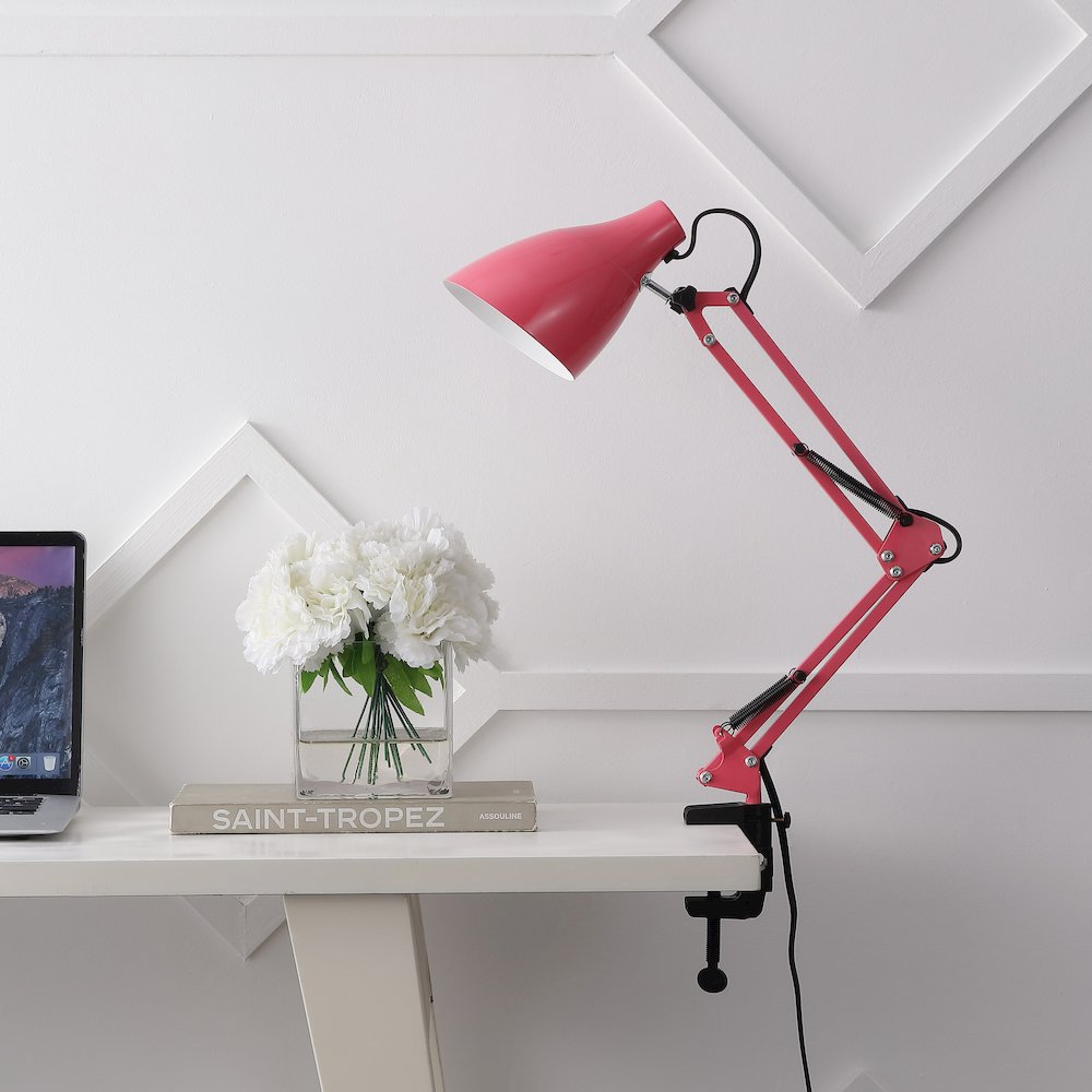 Odile Classic Industrial Adjustable Articulated Clamp On Led Task Lamp. Picture 2