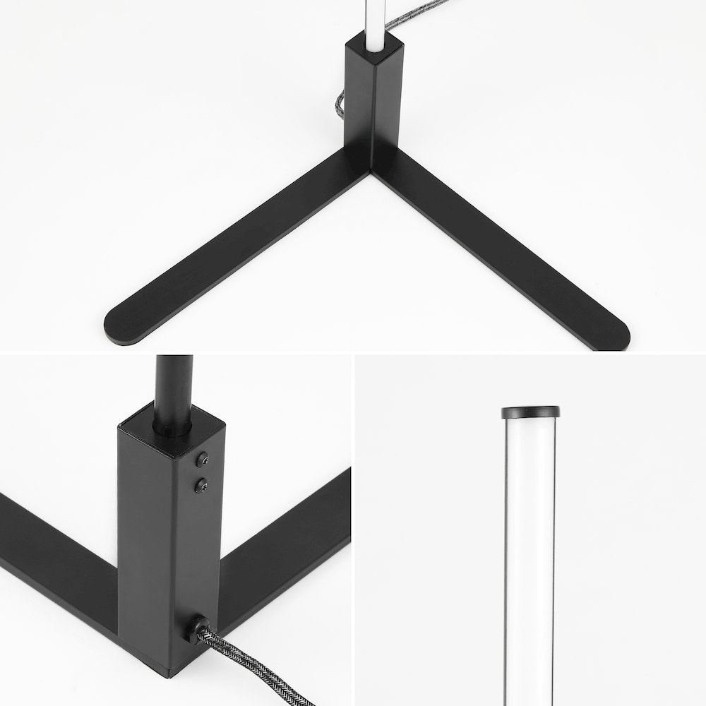 Potts Modern Contemporary Aluminum/Iron Integrated Led Post Floor Lamp. Picture 5