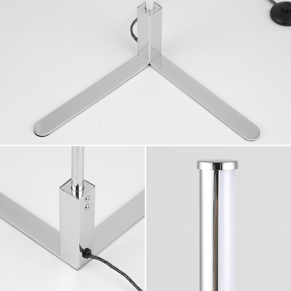 Potts Modern Contemporary Aluminum/Iron Integrated Led Post Floor Lamp. Picture 5