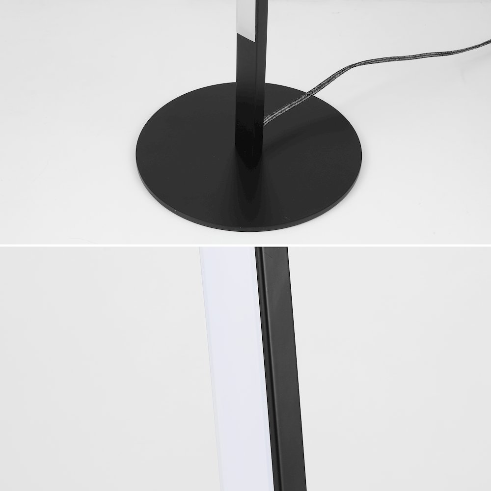 Malthe Modern Contemporary Aluminum/Iron Arc Integrated Led Floor Lamp. Picture 5