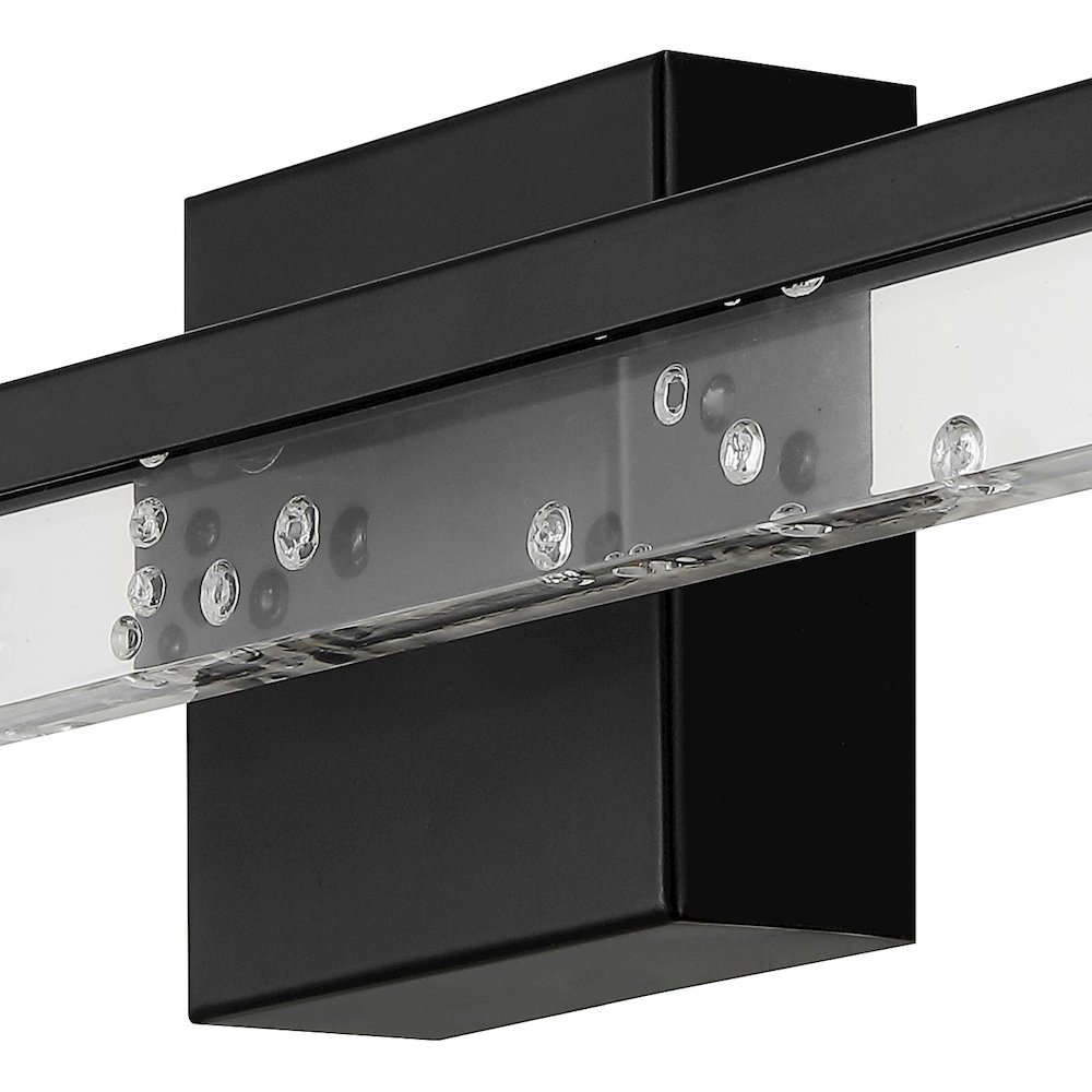 Mario Modern Contemporary Iron/Seeded Acrylic Integrated Led Vanity Light. Picture 4