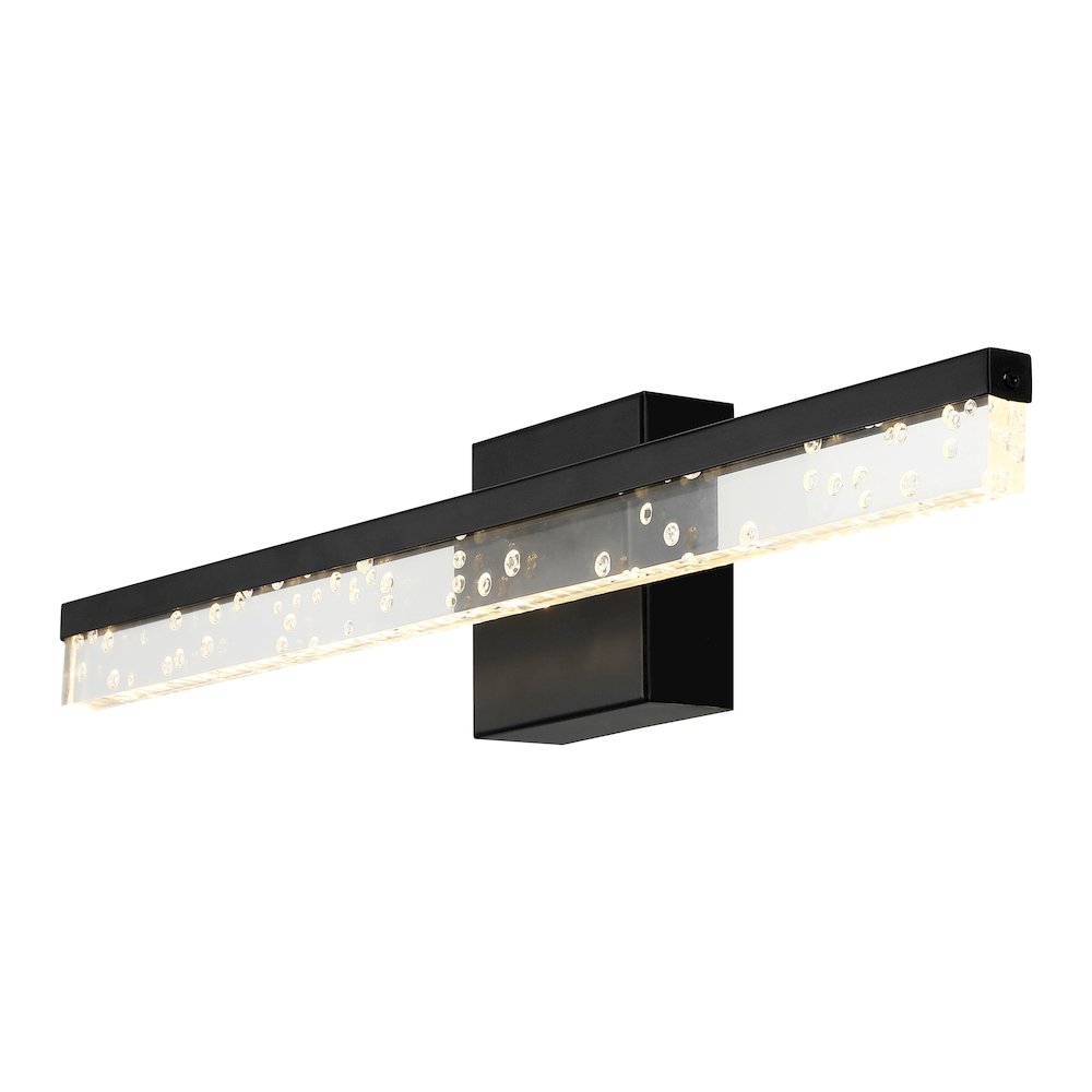 Mario Modern Contemporary Iron/Seeded Acrylic Integrated Led Vanity Light. Picture 7