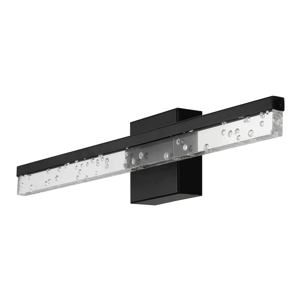 Mario Modern Contemporary Iron/Seeded Acrylic Integrated Led Vanity Light. Picture 6
