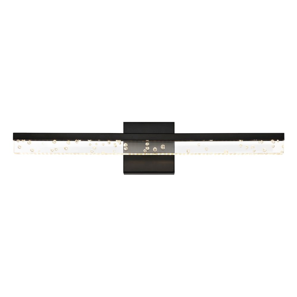 Mario Modern Contemporary Iron/Seeded Acrylic Integrated Led Vanity Light. Picture 1